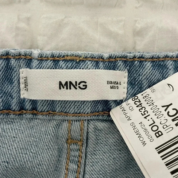 Mango denim open slits raw hem maxi skirt - Picture 4 of 8